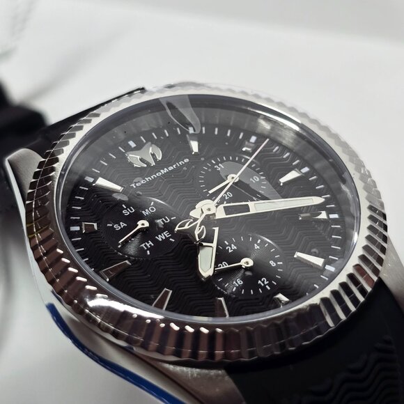 TechnoMarine Sea Dream Unisex Watch - 38mm, Black, Silver (TM-719029) - Picture 7 of 15